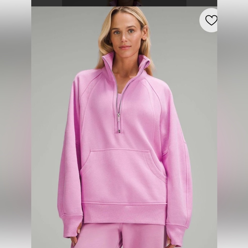 Lululemon 1/2 zip oversized long scuba